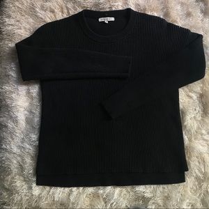 Makewell Black Ribbed Removable Turtleneck Sweater